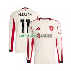 Camisolas de futebol Liverpool Mohamed Salah 11 Equipamento Alternativa 2025/26 Manga Comprida